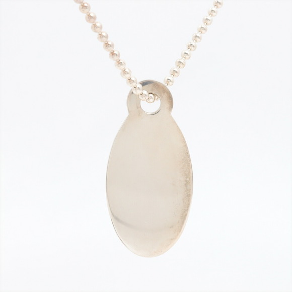 Tiffany & Co. Return To Tiffany Oval Tag Necklace in  Tiffany Return to Tiffany Oval Tag Necklace Silver